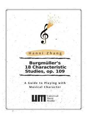cover image of Burgmüller's 18 Characteristic Studies, Op. 109